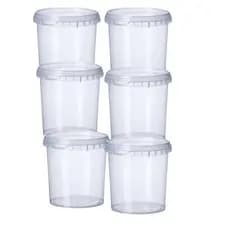 50 un Pote Plástico Premium Redondo 220 ml com Tampa Lacre Bolo no Pote