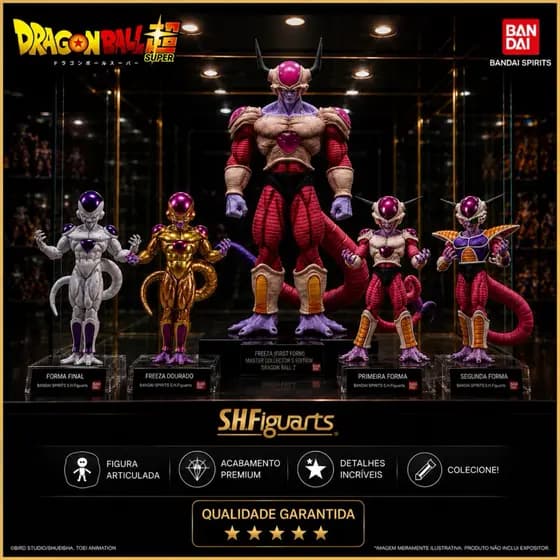 Action Figure Dragon Ball Z Freeza Vilão Banda Última Forma No Brasil