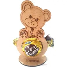50 porta bombom urso personalizado com nome lembrancinhas