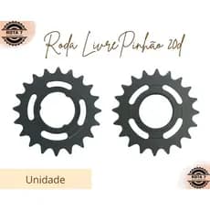 Pinhão Roda Livre 20 Dentes Catraca Freio Contra Pedal Fixa Encaixe Rosca Bicicleta MTB Bike - Velamos