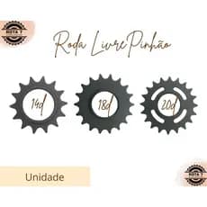Pinhão Roda Livre 14 18 20 22 Dentes Catraca Freio Contra Pedal Fixa Encaixe Rosca Bicicleta MTB Bike - Velamos