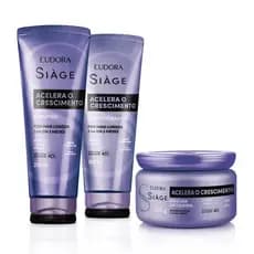 Siàge Acelera o Crescimento: Shampoo 250ml + Máscara Capilar 250g + Condicionador 200ml