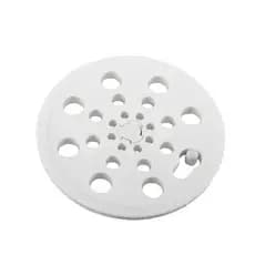 Ralo Grelha redonda de plástico para ralo 10cm branco com vedação abre e fecha anti odor e insetos