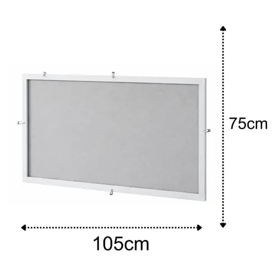 Tela Mosqueteira 75x105cm em Alumínio – Proteção Contra Insetos | Fácil Instalação