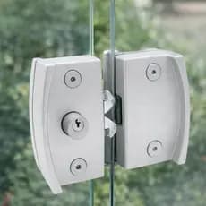 Fechadura Kit 09 para Porta de Correr Vidro/Vidro Polimero