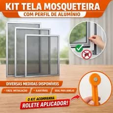 TELA MOSQUITEIRA BRANCA | PERFIL DE ALUMÍNIO | PROTEÇÃO CONTRA MOSQUITOS | FÁCIL INSTALAÇÃO | ENVIO RÁPIDO