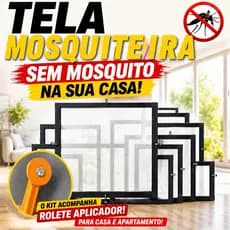 Tela Mosquiteira Premium Black – Ideal para Janelas e Ambientes Sem Insetos Mosquito Pernilongos