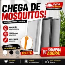 Kit Tela Mosquiteiro Sob Medida Anti Mosquito | Alumínio Reforçado + Fibra | Fácil Instalação Janela
