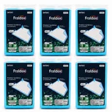 120un Protetor Incontinência Idosos Descartável 60x60cm Cuidados Especiais 6 pacotes de 20 unidades