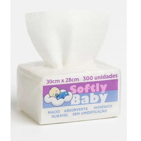 300Un Lenço Toalha Multiuso Para Bebê – Suave e Hipoalergênico (algodão e poliéster)