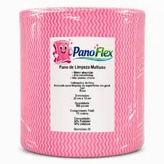 500unidades Pano de Limpeza Rosa PanoFlex 20x15cm Alta Absorção Multiuso
