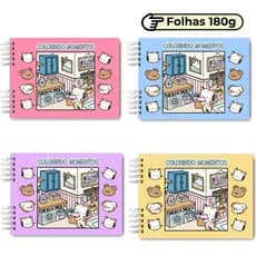 Livro de Colorir Buzzy 50 folhas 180g Desenho Pintar