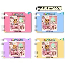 Capivara Livro de Colorir 50 Folhas 180g