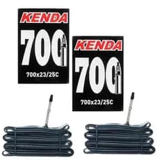 kit 02 Câmaras de Ar Bike Speed Aro 700x23/25c Kenda Bico Fino