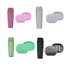 Kit Porta Escovas + Saboneteira com Tampa Viagem/Trabalho/Academia/Bolsa/Necessaire