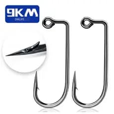 Anzol para jig head isca artificial marca 9k pesca soft robalo tucunaré traíra dourado afiado reforçado