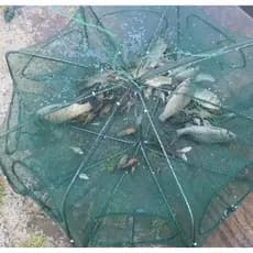 Armadilha de peixe camarão crustáceos em geral dobrável prático de monta e desmonta , água doce e salgada