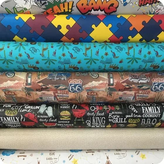 Corino Estampado No Metro Diversas Estampas Encapar Sofás Cadeiras Puffs Cabeceiras Decoração