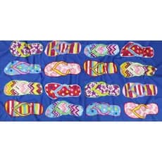 Toalha de Praia Estampada Aveludada 70X140cm Poliéster #08