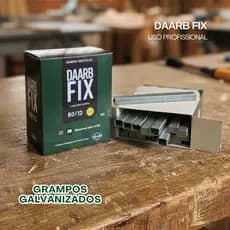 Grampo Industrial 80/12 Galvanizado DAARB FIX – 10.000 Unidades