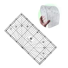 Régua 15x30 Cm Patchwork Scrapbook Milimetrada Flexível Não Quebra