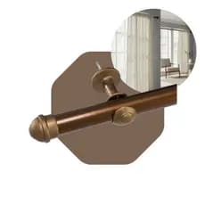 Varão De Cortina 2,5 Metros 28mm Varao De Janela Quarto Clean Moderno Suporte