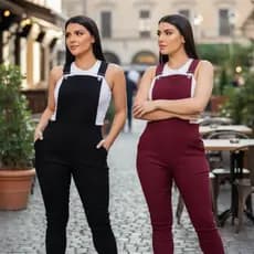 Kit 2 Macacão Suspensório Feminino Jardineira Longo  Moda Blogueira