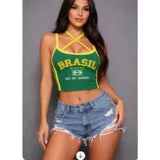 Cropped do Brasil Virgínia Feminina Copa 2026