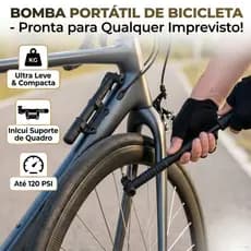 Mini Bomba de Ar de Mão Encher Pneu Bike Bicicleta Válvula Fina e Grossa