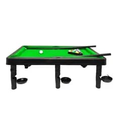 Mesa de Sinuca Infantil Snooker Brilhar Com 02 Tacos 11 bolas com suporte para os pe