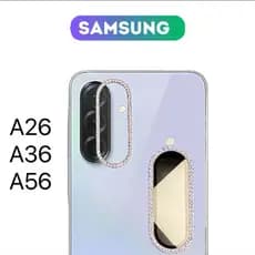 Kit Película Lente Câmera Brilho brilhante Diamante Para Samsung Galaxy A26 A36 A56