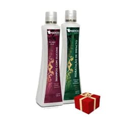 shampoo com silicone e hidratação de impacto midori 2x500ml