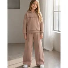Conjunto Infantil Agasalho Moletom com Capuz e Calça Wide Legends Moda Inverno Menina