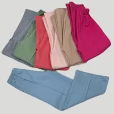 Kit 2 Calças Menina Moletom Wide Leg Variadas Cores