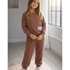 Conjunto Infantil Moletom Flanelado Algodão Quentinho para Frio Casaco e Calça