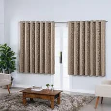 Cortina Jacquard Sala E Quarto 2,80 x 2,50 (L x A) Sala e quarto