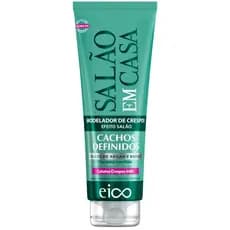 Eico Leave-in Creme Hidratação Nutre Modelador Crespos e Proteção Térmica Salão Em Casa Cachos Definidos 250ml Filtro UV