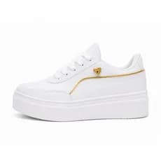 Tenis Feminino Plataforma Casual Basico Elegante Confortavel Leve Barato Passeio Trabalho Escola Oferta