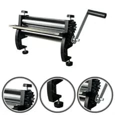 Cilindro Abridor Massa Manual Laminador Malta 28cm Fazer Pão Pastel Macarrão Pizza Talharim Salgados
