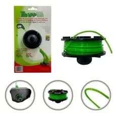 Carretel Refil Fio Nylon 1,8mm 8 Metros Aparador Cortador Grama Roçadeira Trapp Master 800 1000 Plus