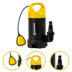Bomba Submersível Matsuyama 1 2HP 370W Água Limpa Suja Fossa Drenagem Esgoto Caixa Gordura Motobomba