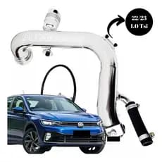 Kit Pressurização Inox Tsr Válvula Espirro Vw Polo Virtus Nivus T-cross Tera 1.0 Tsi 2022+