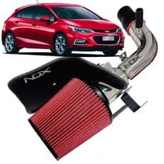 Kit Intake Nox Filtro De Ar Esportivo Cruze 1.4 Turbo Lt Ltz