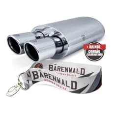 Abafador Inox Barenwald Stuttgart Ponteira 3 Pol Sandero Rs
