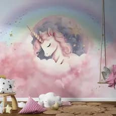 Papel de Parede Infantil Unicórnio dos Sonhos – Magia e Encanto🦄