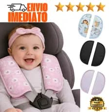 Protetor Cinto de Segurança Para Bebê Conforto Cadeirinha Carrinho Macio 2 Peças Ajustavel
