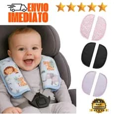 Protetor Cinto de Segurança Para Bebê Conforto Cadeirinha Carrinho Macio 2 Peças Ajustavel