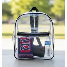 Mochila Bolsa Transparente Diversas Cores Escolar Juvenil Adulto Unissex