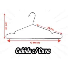 Cabides Com Cava Adulto Aço Reforçado Roupa Armário Closet Cromado