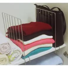 Divisória Tela Organização Armário Closet Roupa Prata kit Com 2 Unidades